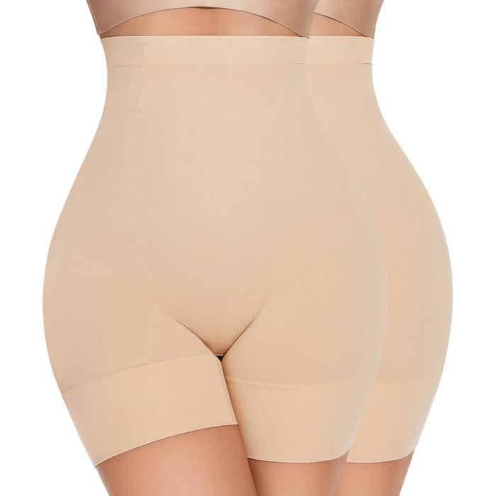 2 Pack Under Dress Sculpting Shorts With Structured Support - Secret Slim Wear