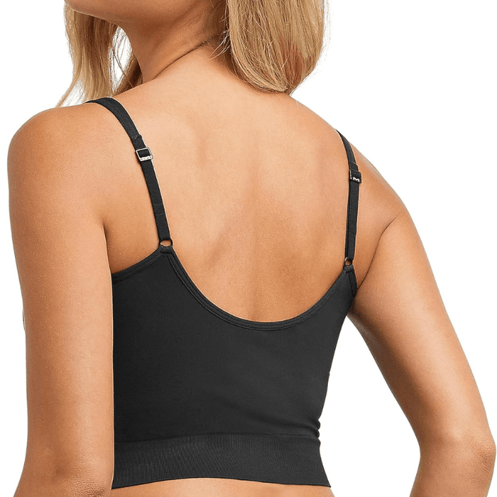 Seamless Cropped Camisole With Adjustable Straps