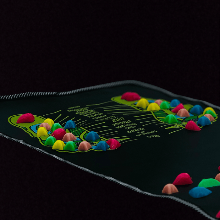 Interactive Acupressure Mat With Colorful Nodes