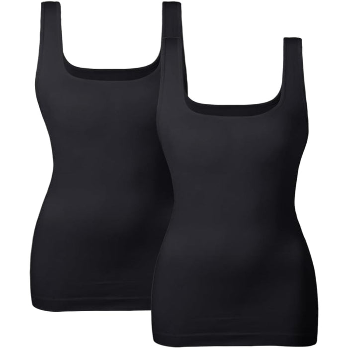 2 Pack Fit Tank Top With Slimming Design